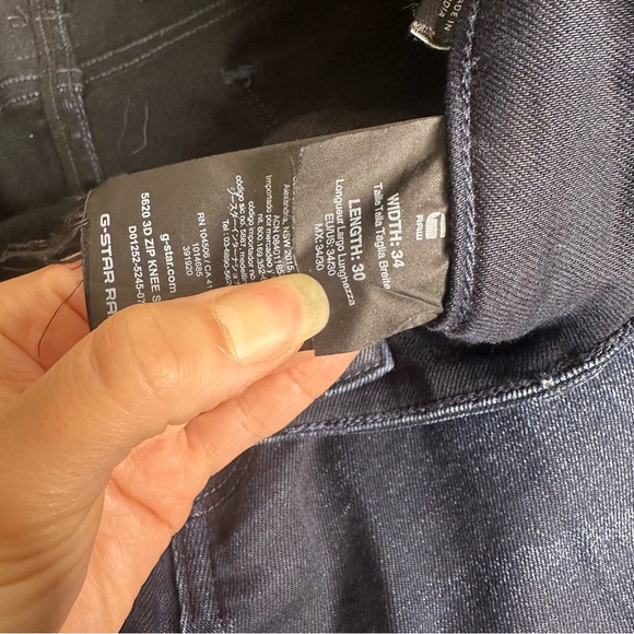 G-Star Raw 5620 3D Zip Knee Skinny Jeans 34X30 - Picture 6 of 10